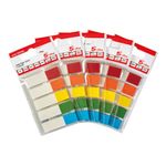 5 Star Index Flags 5 Bright Colours 12x45mm 20 Flags per Colour Assorted 935458