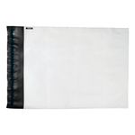 5 Star Waterproof Polythene Envelope Peel/Seal 245x320mm 50mm Flap Opaque (Pack of 100) 935787