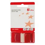 5 Star Standard Index Flags 25x45mm 50 Flags per Pad Red 938203