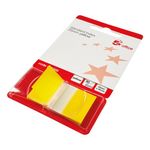 5 Star Standard Index Flags 25x45mm 50 Flags/Pad Ylw Pack of 5 938209
