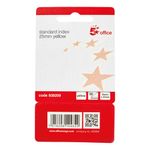 5 Star Standard Index Flags 25x45mm 50 Flags/Pad Ylw Pack of 5 938209