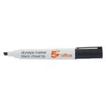 5 Star Drywipe Marker Chisel Tip Xylene/Toluene-free 2-5mm Line Wallet Assorted (Pack of 4) 938635