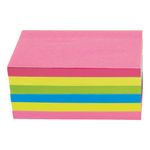 5 Star Extra Sticky Notes Repositionable 76x127mm Assorted Neon (Pack of 6) 940576