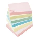 5 Star Extra Sticky Notes 76x76mm Assorted Pastel Pack of 6 940584