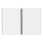 5 Star Wirebound Hardback Notebook Ruled A5 140 Page Teal (Pack of 5) 943453