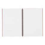 5 Star Wirebound Hardback Notebook Ruled A4 140 Page Berry (Pack of 5) 943466