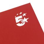 5 Star Wirebound Hardback Notebook Ruled A4 140 Page Berry (Pack of 5) 943466