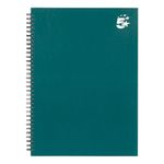 5 Star Wirebound Hardback Notebook Ruled A4 140 Page Teal (Pack of 5) 943474