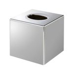 Devon Cube Tissue Box Holder Chrome (Pack of 6) 4458