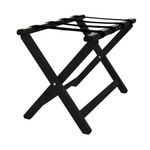 York Wooden Luggage Rack Black 9350