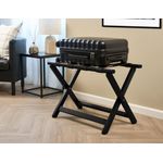 York Wooden Luggage Rack Black 9350
