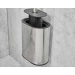 Sana Silicone Toilet Brush and Holder Polished Steel 10350