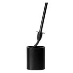 Sana Silicone Toilet Brush and Holder Black 10766