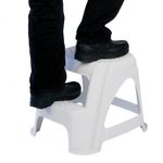 GPC Plastic Step Stool White HE400Z