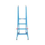 Climb-It Loading Step 4 Tread Open Back Powder Coated Blue SLS04P