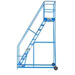 Climb-It Warehouse Safety Steps 600mm Platform 9 Tread Blue AHWS09BL