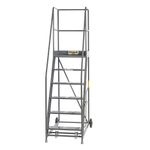 Climb-It Warehouse Safety Steps 600mm Platform 9 Tread Grey AHWS09GY