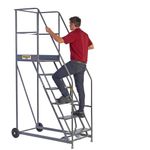 Climb-It Warehouse Safety Steps 600mm Platform 10 Tread Grey AHWS10GY