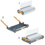 GBC Foton 30 Refillable Cartridge with 125 Micron Lamination Roll Gloss 4410025