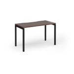 Connex Goal-Post 1200 x 600 x 725mm Single Desk - Black Frame / Walnut Top