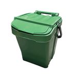Kitchen Waste Bin with Lid 40 Litre Green GDN800003