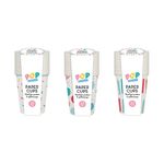 Party Printed Paper Cups 275ml x20 Pack of 18 PAR11518OB
