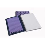 Europa Splash Notebooks 160 Lined Pages A5 Purple Cover (Pack of 3) EU1504Z