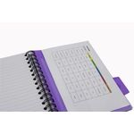 Europa Splash Project Book 200 Lined Pages A5 Purple Cover (Pack of 3) EU1508Z