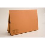 Exacompta Guildhall Legal Double Pocket Wallet Foolscap Orange (Pack of 25) 214-ORG
