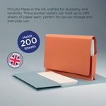 Exacompta Guildhall Full Flap Pocket Wallet Foolscap Pink (Pack of 50) PW2-PNK