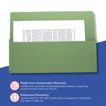 Exacompta Guildhall Brief Size Pocket Wallet 14x10in Green (Pack of 50) PW3-GRN