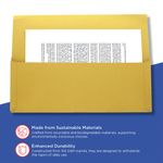 Exacompta Guildhall Brief Size Pocket Wallet 14x10in Yellow (Pack of 50) PW3-YLW