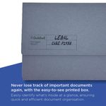Exacompta Guildhall Document Wallet Foolscap Blue (Pack of 50) GDW1-BLU