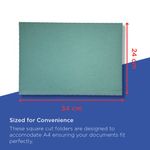 Exacompta Guildhall Square Cut Folder 315gsm Foolscap Blue (Pack of 100) FS315-BLUZ