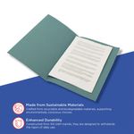 Exacompta Guildhall Square Cut Folder 315gsm Foolscap Blue (Pack of 100) FS315-BLUZ