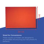 Exacompta Guildhall Square Cut Folder 315gsm Foolscap Red (Pack of 100) FS315-REDZ