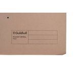 Exacompta Guildhall Pocket Spiral File 285gsm Buff (Pack of 25) 347-BUFZ