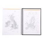 Rhodia Business A4 Book Wirebound Hardback 160 Pages Black (Pack of 3) 119232C