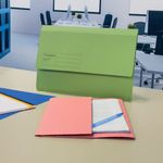 Guildhall Document Wallets Foolscap Violet (Pack of 50) GDW1-VLT