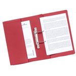 Exacompta Guildhall Transfer Spiral Pocket File 315gsm Foolscap Red (Pack of 25) 349-RED