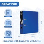 Exacompta Guildhall 80mm Lever Arch File A4 Blue (Pack of 10) 222/2001Z