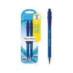 PaperMate Flexgrip Retractable Ballpoint Pen Blue Pack of 2 2027754