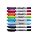 Sharpie Permanent Marker Twin Tip Assorted (Pack of 8) 2065409