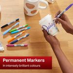 Sharpie Permanent Marker Twin Tip Fine/Ultra Fine Black (Pack of 12) S0811100