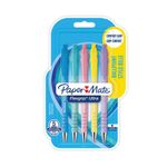 Paper Mate FlexGrip Ultra Pastel Ballpoint Pens Medium 1.0mm Tip Black Ink (Pack 5) 2152934