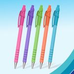 PaperMate FlexGrip Ultra Ballpoint Pen Medium 1.0mm Bright Barrel Black (Pack of 5) 2171853