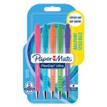 PaperMate FlexGrip Ultra Ballpoint Pen Medium 1.0mm Bright Barrel Black (Pack of 5) 2171853