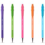 PaperMate FlexGrip Ultra Ballpoint Pen Medium 1.0mm Bright Barrel Black (Pack of 5) 2171853