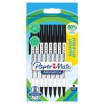 PaperMate Kilometrico Ballpoint Pen Medium 1.0mm Black (Pack of 8) 2187678