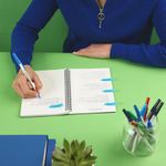PaperMate Kilometrico Ballpoint Pen Medium 1.0mm Blue (Pack of 8) 2187679